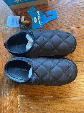 Columbia Quilted Black Men’s Slip-On Omni-Heat Lazy Bend Camper, 9.